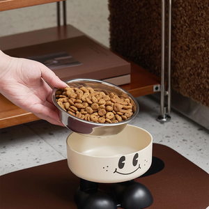 Échantillons Gratuits, Bol pour Animaux de Compagnie en Acier Inoxydable Personnalisé, Durable, Écologique, Motif Cartoon, pour Chat et Chien - Product Image 5