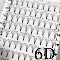 2D 3D 4D 5D 6D 7D Tige courte 0.07 Ventilateurs d'extension de cils Premade Volume Fan Lashes Heat Bonded Eyelash Extensions