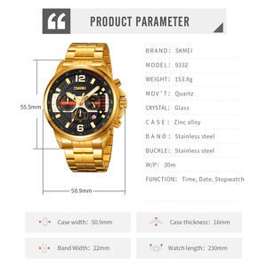 Montres <span class=keywords><strong>de</strong></span> sport rétro pour hommes <span class=keywords><strong>de</strong></span> <span class=keywords><strong>luxe</strong></span> <span class=keywords><strong>de</strong></span> marque supérieure, quartz, SKMEI 9332, <span class=keywords><strong>les</strong></span> <span class=keywords><strong>plus</strong></span> chères, simples, tendance, ODM, vente en gros - Product Image 6