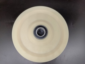 Roue à poulie en nylon avec roulements, rouleau à gorge en <span class=keywords><strong>V</strong></span> pour porte coulissante, porte de garage, système de convoyeur, poulie en POM PTFE, résistance à l'usure - Product Image 2