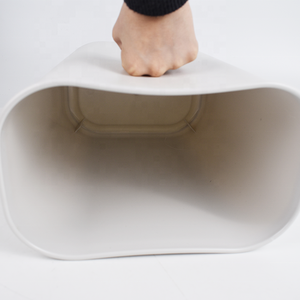 Bidone della <span class=keywords><strong>Spazzatura</strong></span> in Plastica Rettangolare Impilabile e Resistente, Design <span class=keywords><strong>Salvaspazio</strong></span> per Cucina e Casa - Product Image 4