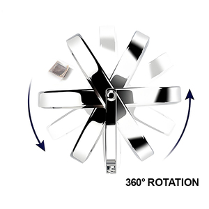 Hai mặt 360 độ xoay miễn phí đứng Vanity gương Vòng cổ điển Vòng Máy tính để bàn trang điểm gương với độ phóng đại - Product Image 2