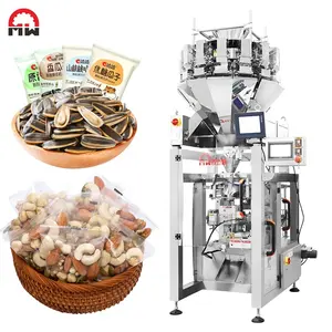 Automatische VFFS Happy Fruit Dried Nut kleine Bratung Erdnuss Cashewnuss Integrated Packaging-Maschine