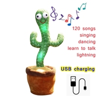 Usine vente chaude plantes parlant chant électrique danse Cactus jouets noël enregistrement peluche jouet chant danse Cactus