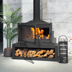 Chimenea <span class=keywords><strong>de</strong></span> Hierro Fundido Independiente <span class=keywords><strong>de</strong></span> Alta Potencia, Directo <span class=keywords><strong>de</strong></span> Fábrica, Calentador <span class=keywords><strong>de</strong></span> <span class=keywords><strong>Leña</strong></span> para Interiores, para Sala <span class=keywords><strong>de</strong></span> Estar y <span class=keywords><strong>Cocina</strong></span>, Diseño Tradicional - Product Image 3