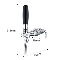 FUYONG Acier Inoxydable Homebrew Bar Robinet Robinet Réglable Contrôle Du Débit Distributeur De Bière pour Boissons
