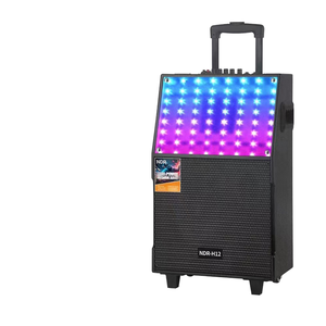 NDR-H12 Enceinte portable 12 pouces avec caisson de basses pour DJ, <span class=keywords><strong>home</strong></span> cinéma, scène, ordinateur, fêtes, <span class=keywords><strong>mini</strong></span> design, alimentation CC - Product Image 3