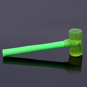 เหลี่ยมแปดเหลี่ยมยางตีตะปู เทียนหยู เจิ้งคุน ด้ามจับพลาสติกใสสีเขียว ทนแรงกระแทก เครื่องมือช่างก่อสร้าง ค้อนงานไม้ - Product Image 3