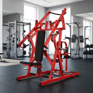 Máquina de gimnasio comercial con carga de placas para press de pecho isolateral y polea lateral, con brazos independientes de movimiento <span class=keywords><strong>convergente</strong></span> y <span class=keywords><strong>divergente</strong></span> - Product Image 6