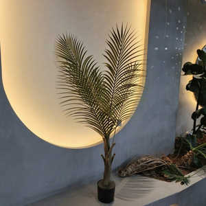 <b>Artificial</b> Palm <b>Tree</b> Indoor Faux Tropical Plant Modern Style Floor Decoration Realistic Plastic Greenery Home Decor - Product Image 1