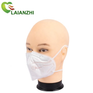 <span class=keywords><strong>Masque</strong></span> pliant de protection jetable, Standard européen FFP3 LAIANZHI CE KP302 4 plis, bandeau sans Valve, prix d'usine, haute qualité - Product Image 2