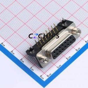 X0315FC2B2 D-Sub/VGA Connector Bent Lead Through Hole Connector Standard D-Sub Female 15P Right Angle Insert - Product Image 1