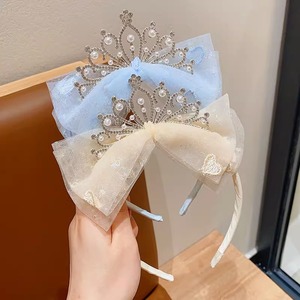 Diadema de encaje con lazo de princesa, estilo coreano, accesorios para el cabello de niñas - Product Image 3