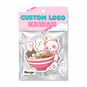 Diffuseur d'air suspendu pour voiture, décor intérieur, parfum à évaporation naturelle, logo personnalisé, style Kawaii Cartoon - Product Image 1