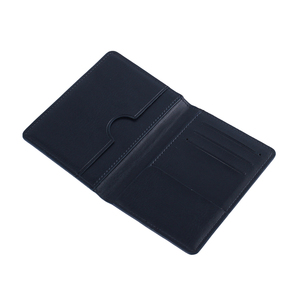 Porte-cartes de crédit en cuir pliable portable, multi-compartiments, pour le travail et les voyages - Product Image 3