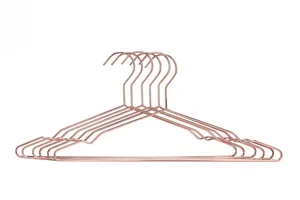 Cintre de linge en fil d'acier inoxydable, robuste, pour vêtements, vente en gros, 10 pièces