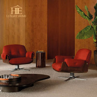 Fauteuil de salon moderne, chaise de détente en tissu de haute qualité, chaise d'appoint en bois pour salon, chambre à coucher, appartement