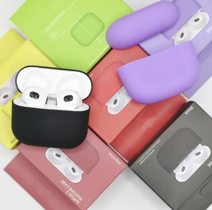 Vendita calda impermeabile pieno di protezione rovesciabile stile morbido Silicone pelle auricolari custodie per <span class=keywords><strong>Airpods</strong></span> 3 custodia <span class=keywords><strong>Airpods</strong></span> Pro 4 3 2 - Product Image 4
