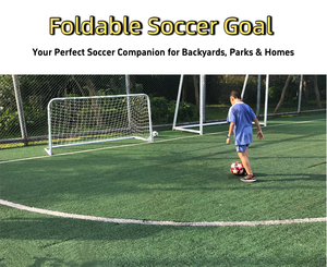 Portería de Fútbol Plegable, Resistente y Ecológica, Red de Fútbol Portátil para Interiores y Exteriores, Marco de Acero Reforzado, Montaje Rápido - Product Image 2