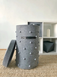 Adorabili cestini pieghevoli in feltro per cameretta o ufficio per bambini-per biancheria da bucato o giocattoli ostacolano decorazioni per la <span class=keywords><strong>casa</strong></span> - Product Image 4