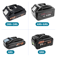 Paket Baterai Lithium Isi Ulang 18V 8Ah BL1880B Sepenuhnya Kompatibel dengan Perkakas Listrik Tanpa Kabel Bor 18V