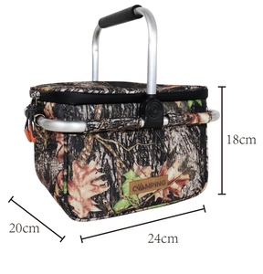 Sac isotherme pliable imperméable en polyester Senda 900D avec cadre en aluminium, logo personnalisé, panier de pique-nique isolé, vente en gros - Product Image 6