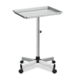 Chariot de Salon Métallique Mobile pour Esthétique et Coiffure, Plateau Roulant, Table de Travail en Aluminium pour Studio - Product Image 4