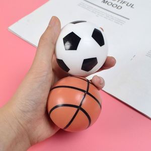 Jouet fantaisie 6 cm, mini ballon anti-stress creux rebondissant, ballon de basket-ball, ballon de football - Product Image 2
