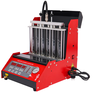 Machine de nettoyage et de test d'injecteurs d'essence KARJOYS KJ-6H 220V 100W <span class=keywords><strong>Rouge</strong></span> Nettoyeur à ultrasons 6 cylindres avec fonction de chauffage - Product Image 1