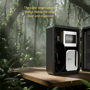 Nouvelle boîte de protection pour chargeur de véhicule électrique extérieur Xunuo Xunuo003 Octagon, étanche, antirouille, murale, noire, 7 kW, grande capacité pour véhicules électriques - Product Image 2