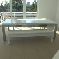 Table de billard convertible de qualité tournoi en acier inoxydable de 8 pieds avec conversion en table à manger pour un usage domestique