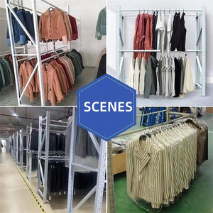 Customizable Heavy Duty Stainless Steel Corrosion Protection Warehouse Garment Clothing Rack Thickened Tube High Capacity - Product Image 3
