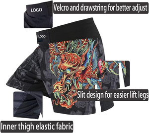 Biểu tượng tùy chỉnh vật lộn bjj Đấm Bốc MMA quần short cho nam giới chiến đấu quần short nam bjj đấm bốc thân cho nam giới vật lộn - Product Image 2