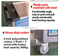 En stock, chariot à outils bleu à 7 tiroirs, 420 pièces, plan de travail en acier inoxydable, chariot de réparation automobile pour atelier de mécanique, garage, atelier 4S
