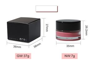 Crème blush vegan hautement pigmentée, 7 couleurs, couvercle blanc ou noir, personnalisable avec votre logo. - Product Image 6