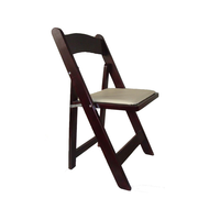 Chaises pliantes vente en gros chaises pliantes commerciales en plein air pour mariage et fête en résine de bois en plastique