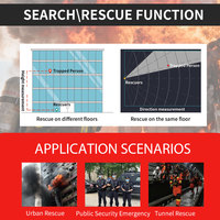 Système d'alerte personnelle sans fil (dispositif PASS) avec surveillance en arrière-plan - Alarme de détresse pour pompiers IP68