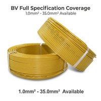 Fil de cuivre massif BV haute conductivité / Câble de construction en PVC 1,5 mm² 2,5 mm² Rouge Bleu Câble électrique pour câblage domestique 450/750V