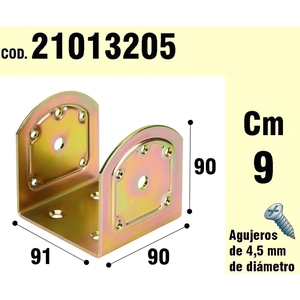 Supporto in Legno Tipo "U" Bicromato 90 mm. - Product Image 1