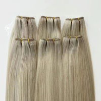 Vente en gros de trame automatique Extensions de cheveux humains vierges De Cabello Humano Paquets naturels Trame de machine Extensions de cheveux humains