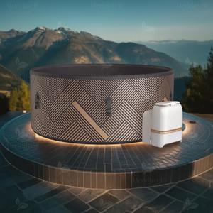 Vente en gros Jacuzzi Spa extérieur économique haute sécurité, baignoire gonflable DWF à ressorts séparés, bain à remous intérieur et portable - Product Image 5