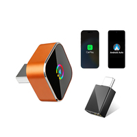 Adaptateur sans fil 2-en-1 pour CarPlay et Android Auto, boîtier métallique, convertit le filaire en sans fil, dongle USB, vente en gros OEM/ODM pour usine