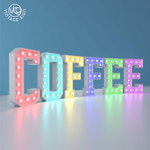 Letras Gigantes de 4 Pies con Luces LED Tipo Marquee en Venta Cerca de Mí - Product Image 6