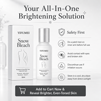 Crème éclaircissante OEM sous marque privée 30ml pour les parties intimes, les aisselles, les taches sombres et la zone du bikini