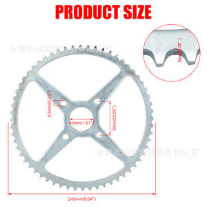 Piñón de transmisión trasera CT200U, 420-60T, 40mm, de Metal, para motores Coleman de 212cc y 196cc, pieza de reparación para motocicletas todoterreno - Product Image 3