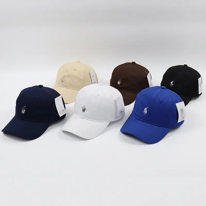 High Quality Custom Designer Embroidered POLO Hat Cotton Fitted Sports Outdoor Baseball Cap