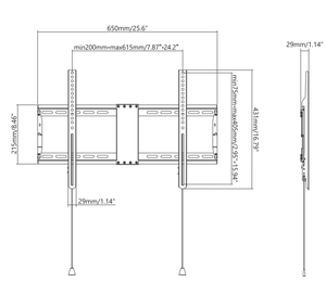 Soporte de Pared para TV de Acero Laminado en Frío Personalizado, 600x400, VESA Máximo 60 kg, para TV de 37-70 Pulgadas, Certificado RoHS, 1 Año de Garantía - Product Image 5