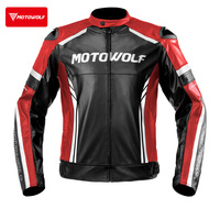 Moto Wolf Nouvelle veste de cyclisme en cuir Vêtements d'équitation de moto Maillot de cyclisme élégant