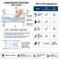 شاشة TMK مقاس 10.4 بوصة IPS TFT LCD بدقة 1024x768 XGA وسطوع 450 نيت مع إضاءة خلفية LED LVDS عادةً سوداء بنسبة عرض إلى ارتفاع 4:3 -20 +70 درجة مئوية شاشة HMI صناعية