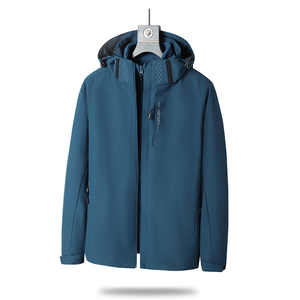 High Quality Fashion <strong>Men's</strong> Soft Shell <strong>Long</strong> Hooded 3-in-1 Waterproof Windproof Sports Outdoor Windbreaker <strong>Jacket</strong> - Product Image 6